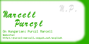 marcell purczl business card